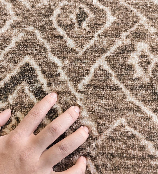 Large Modern Rugs for Living Room, Brown Modern Rug Ideas for Bedroom, Abstract Geometric Modern Rugs, Modern Rugs for Dining Room-Paintingforhome