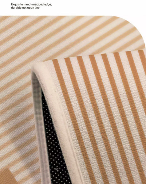 Unique Modern Rugs for Living Room, Geometric Round Rugs for Dining Room, Contemporary Modern Area Rugs for Bedroom, Circular Modern Rugs under Chairs-Paintingforhome