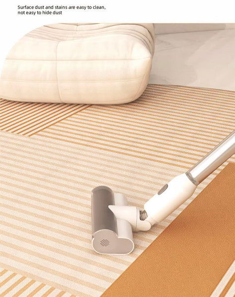 Abstract Modern Area Rugs for Bedroom, Circular Modern Rugs under Chairs, Geometric Round Rugs for Dining Room, Contemporary Modern Rug for Living Room-Paintingforhome