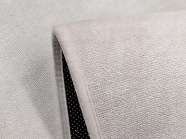 Modern Rugs for Dining Room, Abstract Contemporary Round Rugs under Chairs, Circular Area Rugs for Bedroom, Geometric Modern Rugs for Living Room-Paintingforhome