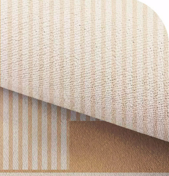 Geometric Round Rugs for Dining Room, Modern Area Rugs for Bedroom, Circular Modern Rugs under Chairs, Contemporary Modern Rug for Living Room-Paintingforhome