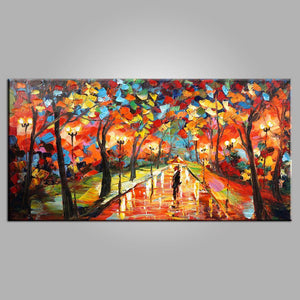 Forest Park Painting, Canvas Art, Living Room Wall Art, Modern Art, Painting for Sale, Contemporary Art, Abstract Art-Paintingforhome