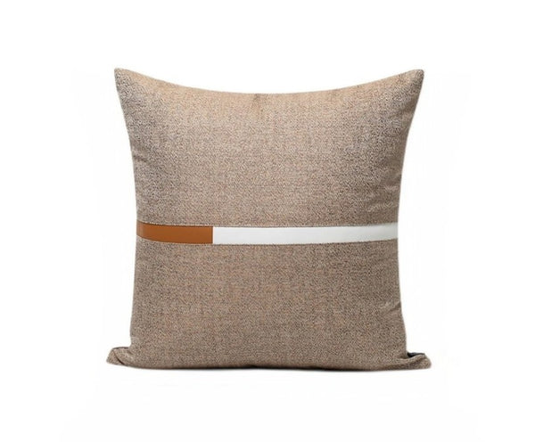 Decorative Modern Sofa Pillows, Modern Simple Throw Pillows for Bedroom, Brown Modern Throw Pillows for Couch, Large Simple Modern Pillows-Paintingforhome