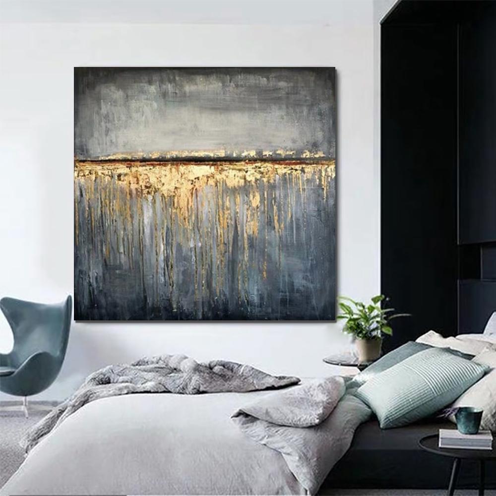 Extra Large Abstract Paintings on Canvas, Bedroom Wall Art Ideas, Simple Painting Ideas for Bedroom, Hand Painted Abstract Painting-Paintingforhome