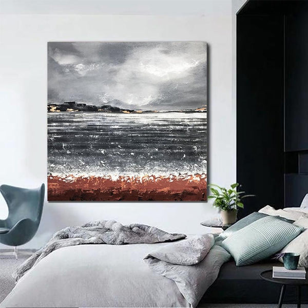 Large Abstract Paintings for Bedroom, Simple Painting Ideas for Living Room, Hand Painted Acrylic Painting, Simple Modern Wall Art Ideas-Paintingforhome