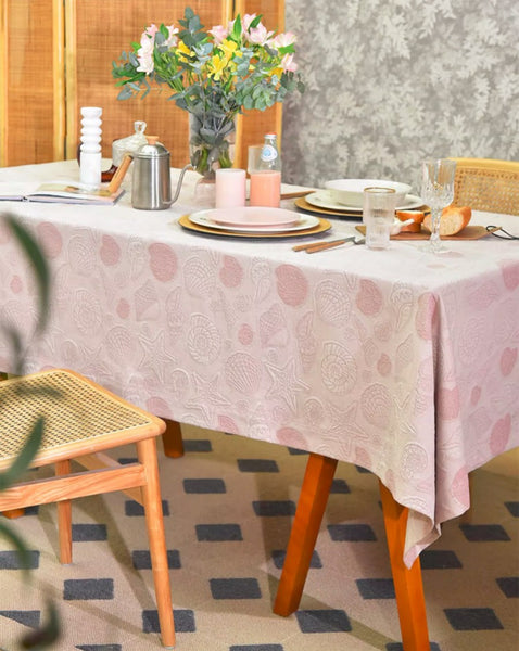 Square Tablecloth for Round Table, Cotton Rectangular Table Covers for Kitchen, Modern Dining Room Table Cloths, Farmhouse Table Cloth, Wedding Tablecloth-Paintingforhome