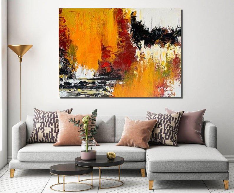 Living Room Wall Art, Modern Wall Art Paintings, Buy Paintings Online, Huge Canvas Painting-Paintingforhome