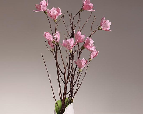 Magnolia flower, Handmade Artificial Flower, Natural Decorations, Flower Arrangement-Paintingforhome