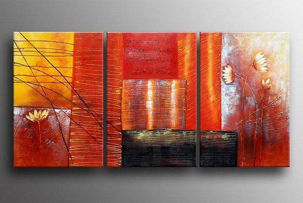 Red Abstract Painting, Abstract Art, Canvas Painting, Abstract Art for Sale-Paintingforhome