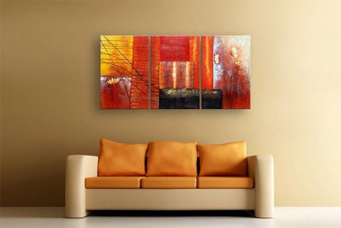 Red Abstract Painting, Abstract Art, Canvas Painting, Abstract Art for Sale-Paintingforhome