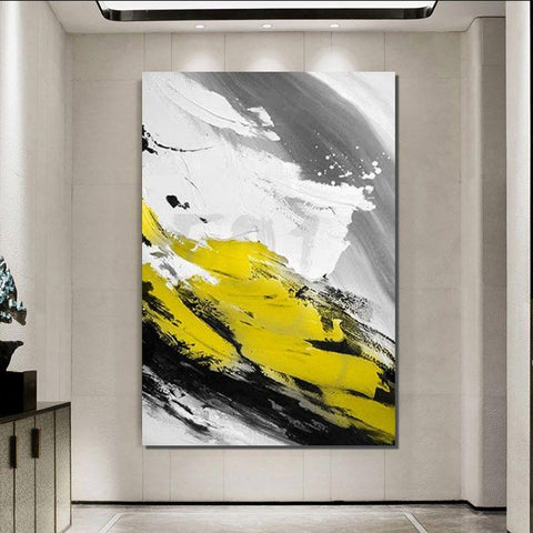 Contemporary Canvas Artwork, Large Modern Acrylic Painting, Wall Art for Dining Room, Hand Painted Wall Art Painting-Paintingforhome