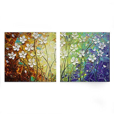 Flower Painting, Acrylic Flower Paintings, Bedroom Wall Art Painting, Modern Contemporary Paintings-Paintingforhome