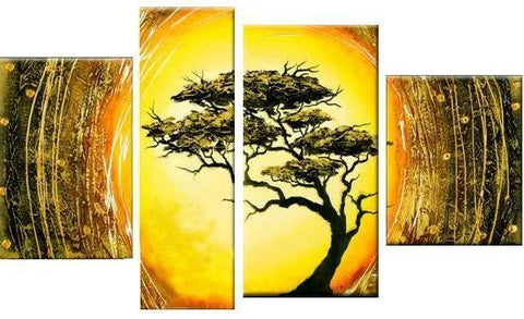 Tree of Life Painting, Living Room Wall Art Paintings, Contemporary Art for Sale, Hand Painted Wall Art, Acrylic Painting on Canvas-Paintingforhome