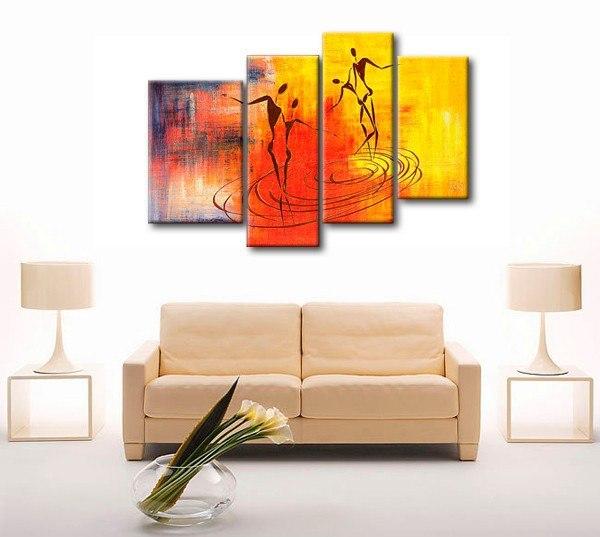 Abstract Painting of Love, Large Acrylic Painting, Abstract Painting on Canvas, Bedroom Wall Art Paintings, Simple Modern Art-Paintingforhome