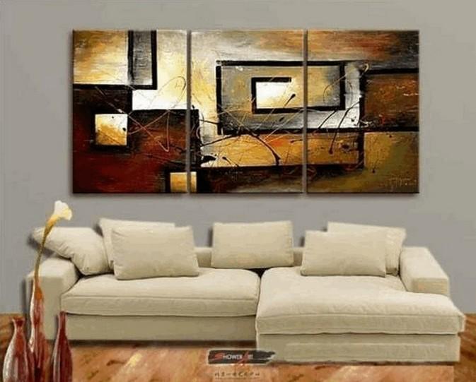 Abstract Painting for Sale, Canvas Painting for Dining Room, Living Room Wall Art Painting, Modern Paintings, 3 Piece Wall Art-Paintingforhome