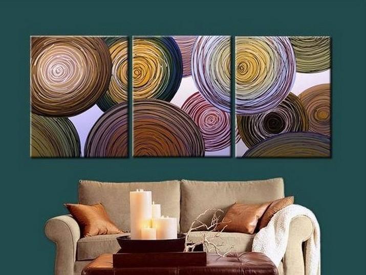 Wall Art, Large Painting, Abstract Canvas Painting, Abstract Painting, Living Room Wall Art, Modern Art, 3 Piece Wall Art, Ready to Hang-Paintingforhome