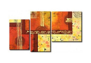 3 Piece Wall Art, Abstract Acrylic Paintings, Hand Painted Artwork, Acrylic Painting Abstract, Modern Wall Art Paintings-Paintingforhome