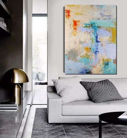 Extra Large Paintings for Bedroom, Abstract Acrylic Painting, Hand Painted Wall Painting, Modern Abstract Art-Paintingforhome