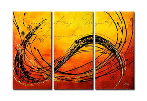 3 Piece Wall Painting, Modern Contemporary Paintings, Acrylic Abstract Paintings, Wall Art Paintings-Paintingforhome