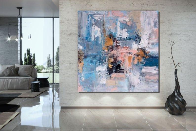 Acrylic Wall Painting, Acrylic Paintings for Living Room, Hand Painted Wall Painting, Simple Modern Art, Large Abstract Paintings, Modern Contemporary Art-Paintingforhome