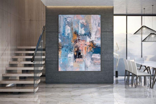 Large Acrylic Painting, Huge Paintings for Bedroom, Hand Painted Wall Art Painting, Modern Abstract Artwork-Paintingforhome