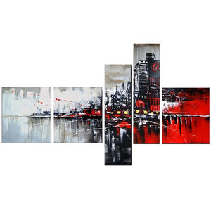 Living Room Wall Art, Cityscape Painting, Modern Paintings, Contemporary Wall Art Painting, Acrylic Artwork-Paintingforhome