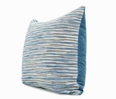 Abstract Blue Modern Sofa Pillows, Large Decorative Throw Pillows, Contemporary Square Modern Throw Pillows for Couch, Simple Throw Pillow for Interior Design-Paintingforhome