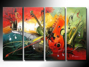 Music Painting, Modern Wall Art Painting, Simple Modern Art, Contemporary Wall Art, Modern Paintings for Living Room, Acrylic Painting Abstract-Paintingforhome
