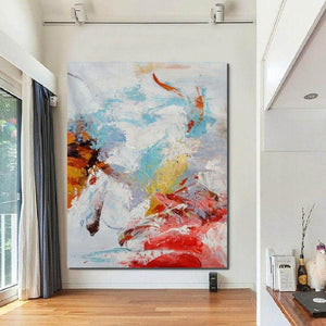 Modern Paintings for Bedroom, Living Room Wall Canvas Painting, Hand Painted Acrylic Painting, Extra Large Abstract Artwork-Paintingforhome