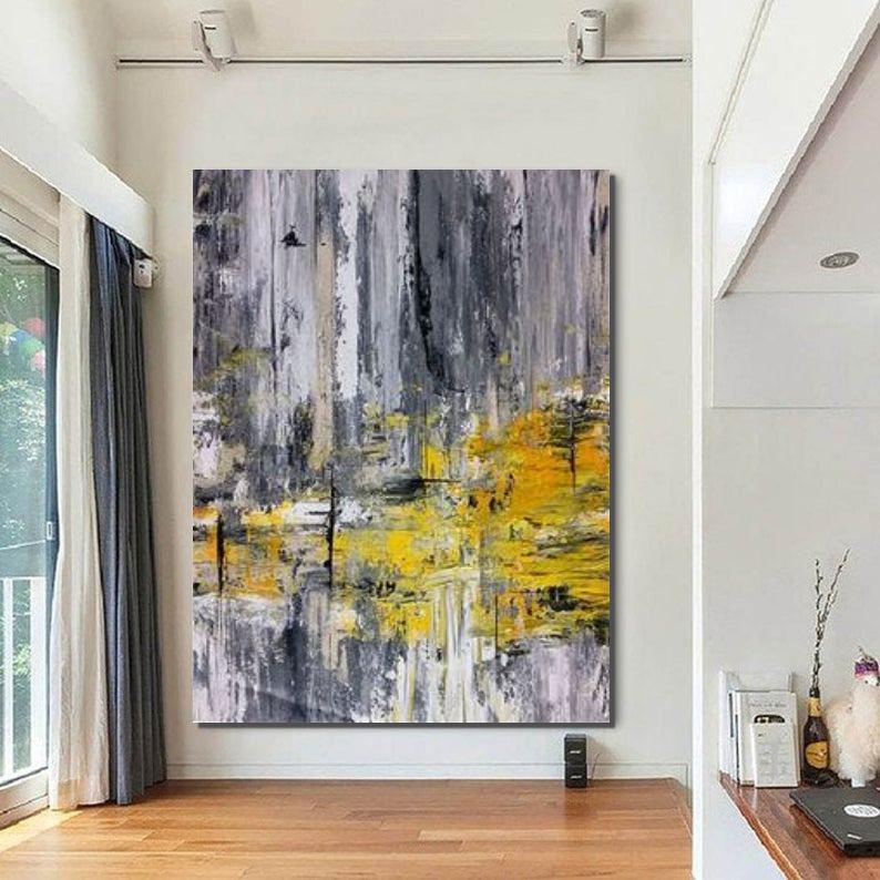 Simple Modern Art, Living Room Wall Art Painting, Extra Large Acrylic Painting, Modern Contemporary Abstract Artwork-Paintingforhome