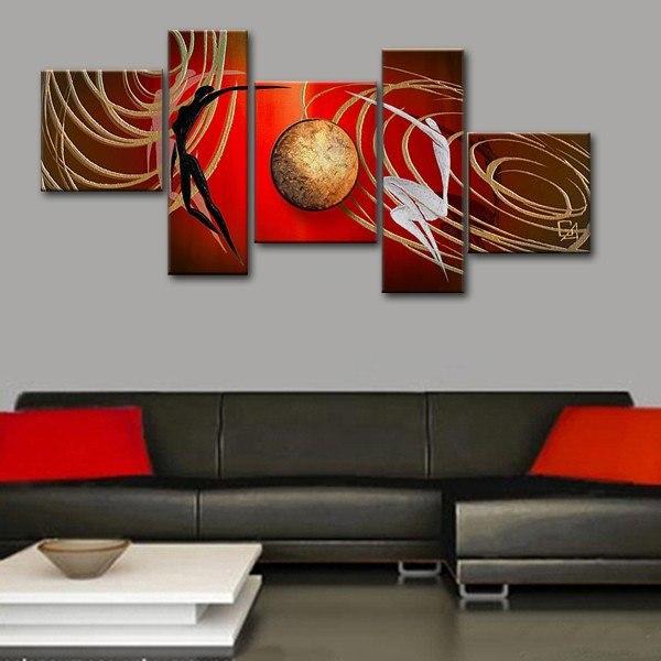 Simple Love Abstract Art, Modern Painting Canvas Artwork, Contemporary Wall Decor For Home