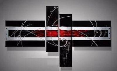 Bedroom Wall Art Paintings, Large Painting on Canvas, Abstract Painting on Sale, Black Canvas Wall Art Paintings, Buy Art Online-Paintingforhome