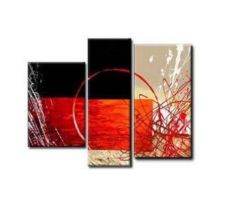 Bedroom Wall Art Paintings, Living Room Wall Painting, 3 Piece Canvas Art, Abstract Painting on Canvas, Simple Modern Art-Paintingforhome