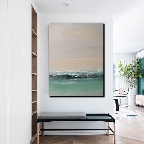 Original Landscape Painting, Seascape Canvas Painting, Living Room Wall Art Painting, Hand Painted Artwork, Large Original Paintings-Paintingforhome