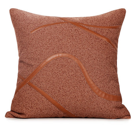 Modern Sofa Pillow, Modern Throw Pillows, Orange Throw Pillow for Couch, Orange Decorative Pillow, Throw Pillow for Living Room-Paintingforhome