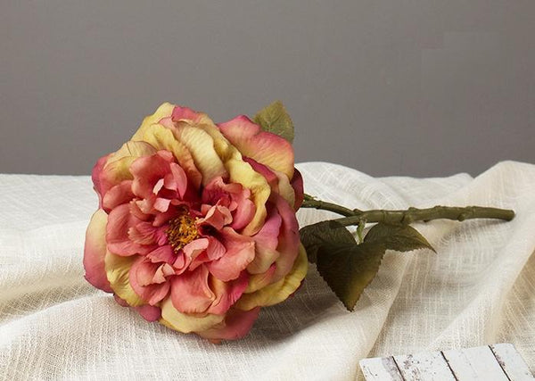 Rose Flower Arrangement, Silk Flower Centerpiece, Artificial Flower Decor, Wedding Decor, Faux Flower-Paintingforhome