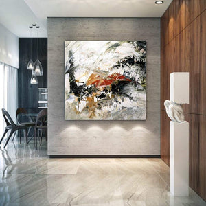 Huge Wall Paintings, Extra Large Paintings for Dining Room, Abstract Acrylic Wall Painting, Modern Canvas Painting, Living Room Wall Art Ideas-Paintingforhome