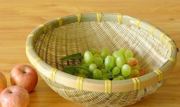 Natural Bamboo Baskets, Kitchen Storage Baskets, Farmhouse Storage Basket, Hand Woven Storage Baskets, Snacks Basket, Set of 3-Paintingforhome