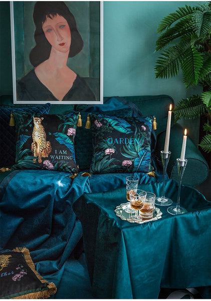 Decorative Throw Pillows, Short velvet Pillow Cover, Decorative Sofa Pillows, Throw Pillows for Living Room-Paintingforhome