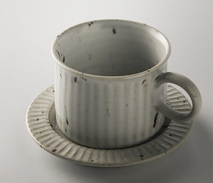 Cappuccino Coffee Mug, Pottery Coffee Cups, Latte Coffee Cup, Tea Cup, Ceramic Coffee Cup, Coffee Cup and Saucer Set-Paintingforhome