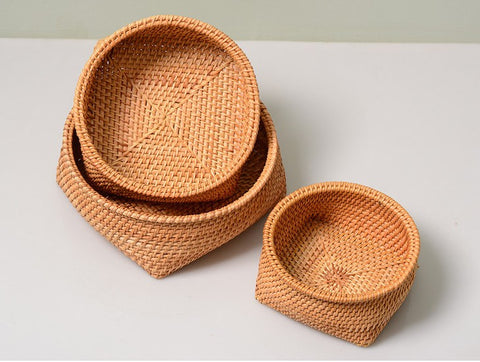 Fruit Baket, Handmade Storage Basket, Woven Basket, Rustic Basket, Home Decor-Paintingforhome