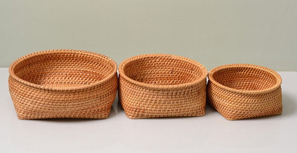 Fruit Baket, Handmade Storage Basket, Woven Basket, Rustic Basket, Home Decor-Paintingforhome