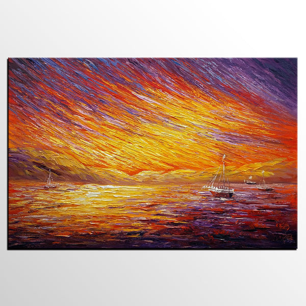 Canvas Art, Original Wall Art, Landscape Painting, Abstract Art, Custom Extra Large Oil Painting-Paintingforhome