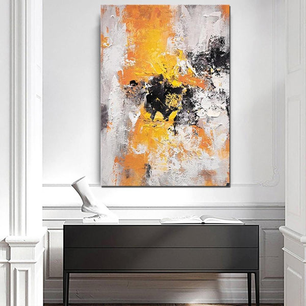 Abstract Acrylic Paintings for Living Room, Modern Contemporary Artwork, Buy Paintings Online, Heavy Texture Canvas Art-Paintingforhome