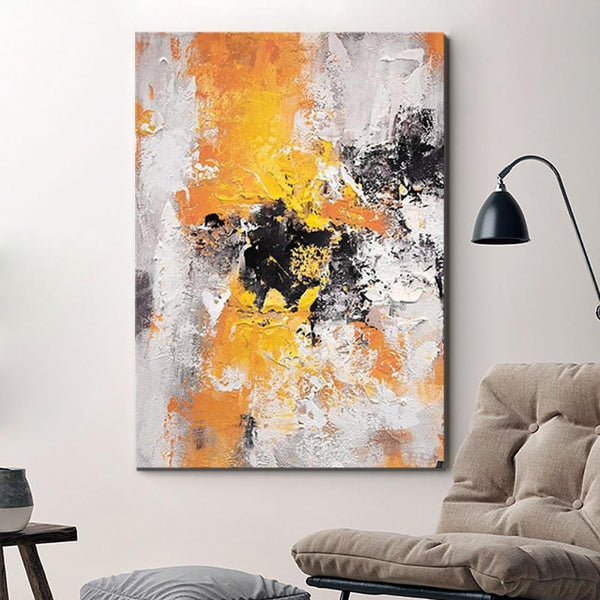 Abstract Acrylic Paintings for Living Room, Modern Contemporary Artwork, Buy Paintings Online, Heavy Texture Canvas Art-Paintingforhome
