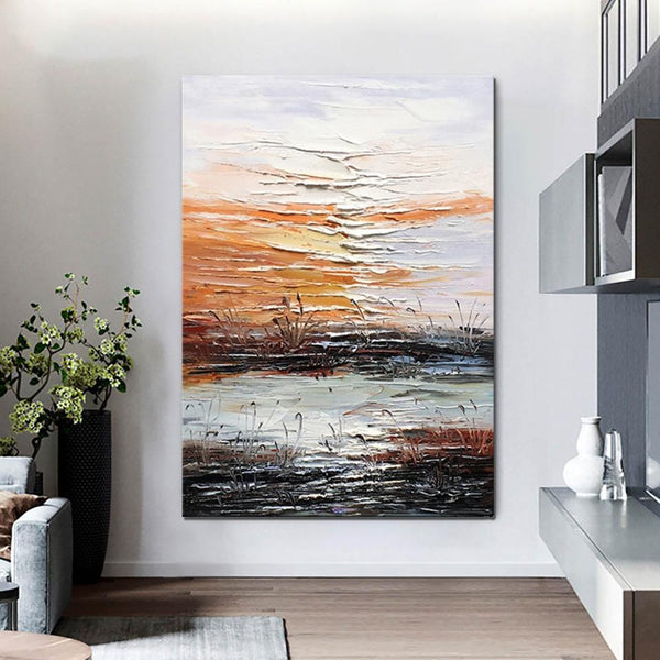 Abstract Canvas Painting, Modern Paintings for Living Room, Hand Painted Wall Art, Huge Painting for Sale-Paintingforhome