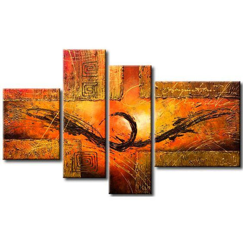 Acrylic Painting Abstract, Modern Abstract Painting, Dining Room Canvas Paintings, Contemporary Wall Paintings, Heavy Texture Wall Art-Paintingforhome