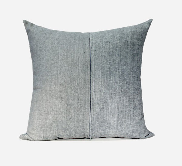 Grey Blue Decorative Throw Pillow for Couch, Large Square Pillows, Modern Sofa Pillows, Simple Modern Throw Pillows for Couch-Paintingforhome