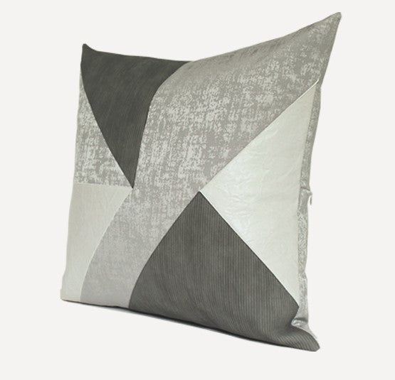 Simple Modern Pillows for Living Room, Grey Decorative Pillows for Couch, Modern Sofa Pillows, Modern Sofa Pillows, Contemporary Geometric Pillows-Paintingforhome