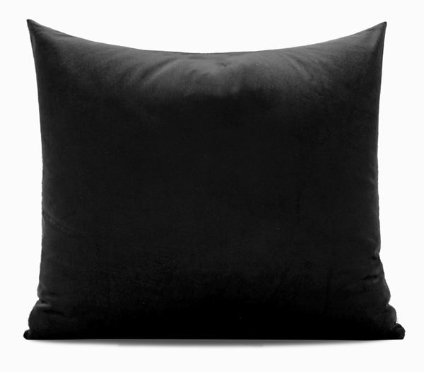 Simple Throw Pillow for Interior Design, Large Modern Sofa Pillow Covers, Black Abstract Contemporary Square Modern Throw Pillows for Couch-Paintingforhome